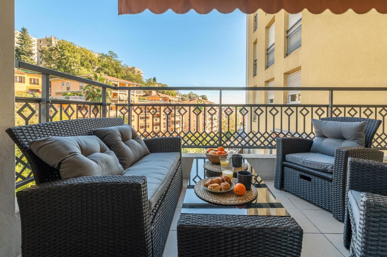 Appartement Familial, Terrasse, Val Des Castagnins Menton Bagian luar foto